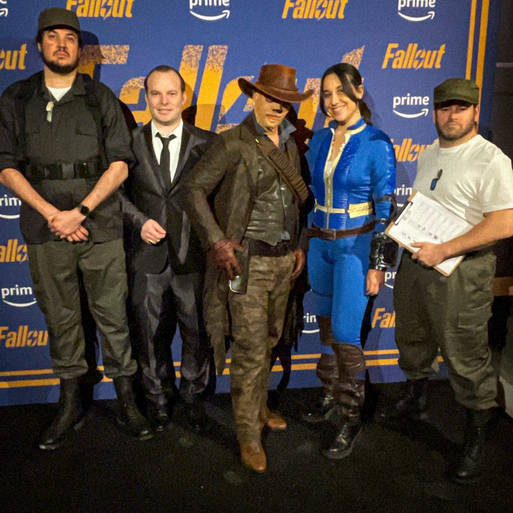 L'équipe de l'immersion Fallout au Yoyo, Palais de Tokoyo à Paris pour Prime Vidéo France